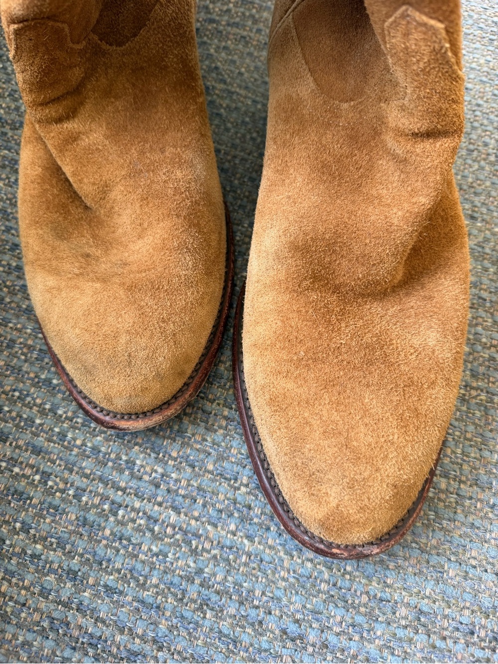 Tecovas Suede SHANE (style ) Cowboy Boots in Honey - Picture 9 of 9